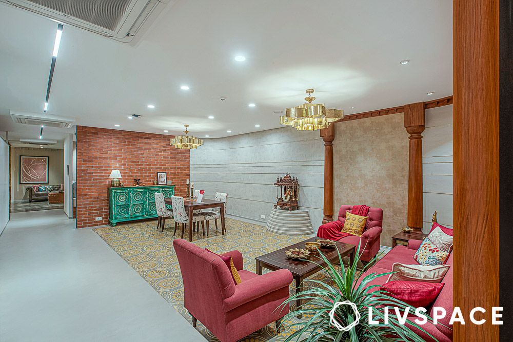 trending living room design at livspace