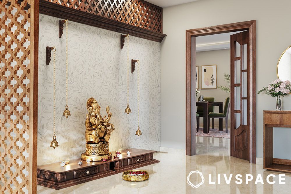 ganpati murti in the home temple