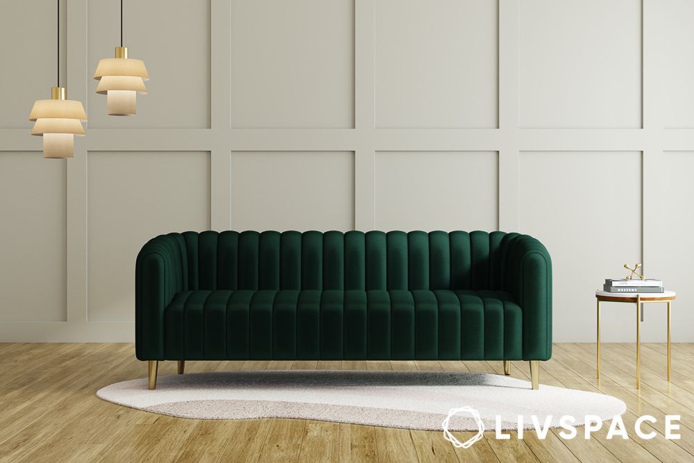 livspace emerald green hayden home premium sydney sofa