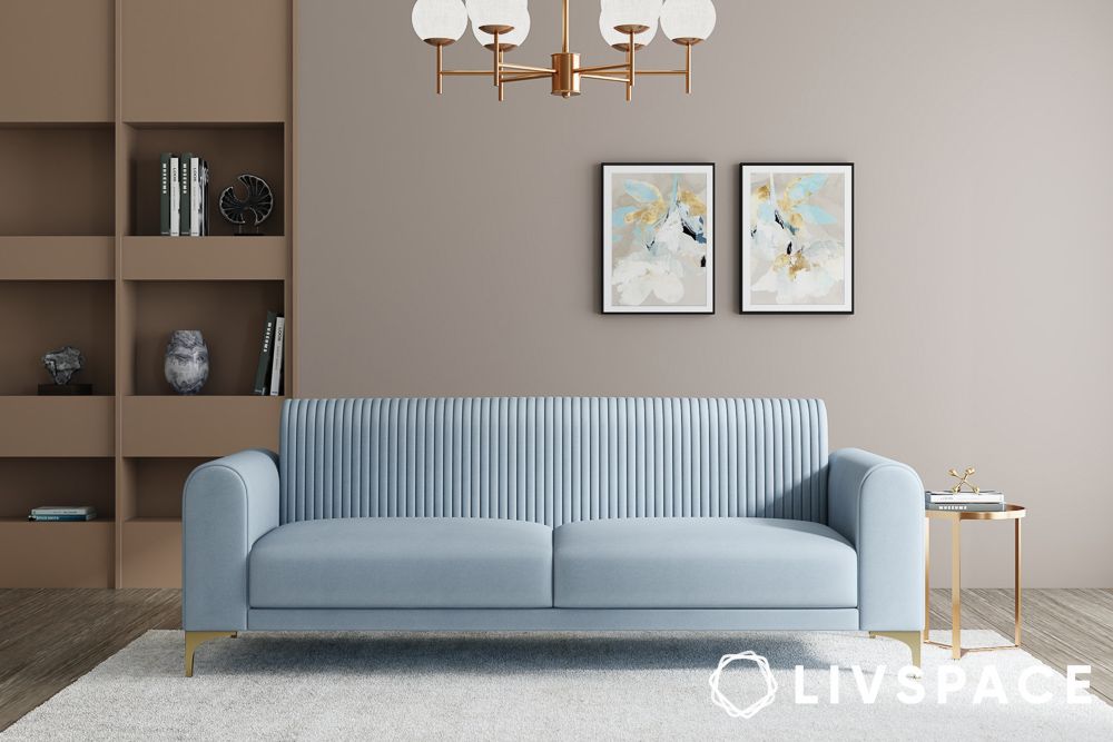 livspace hayden home premium paris sofa in pastel blue