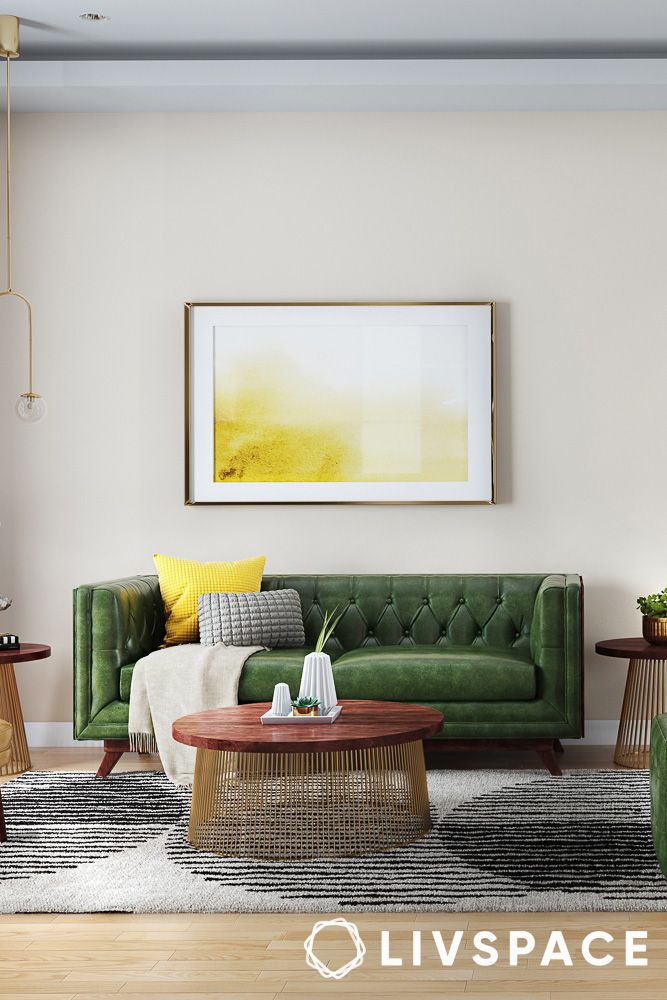 modern sofa design green tuxedo style