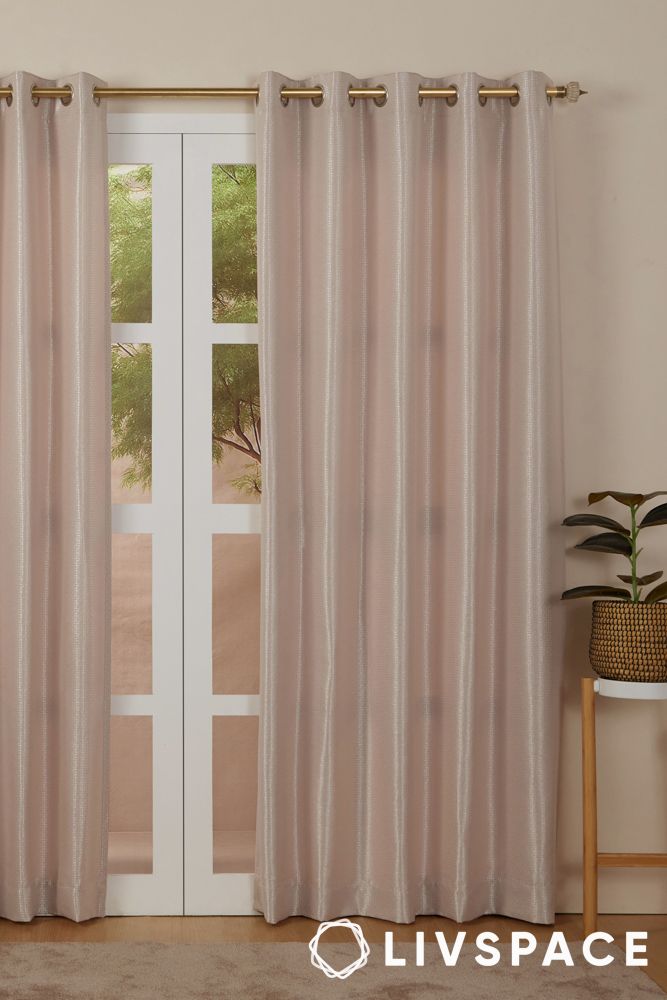 best home decor pelushe misty rose solid readymade curtains