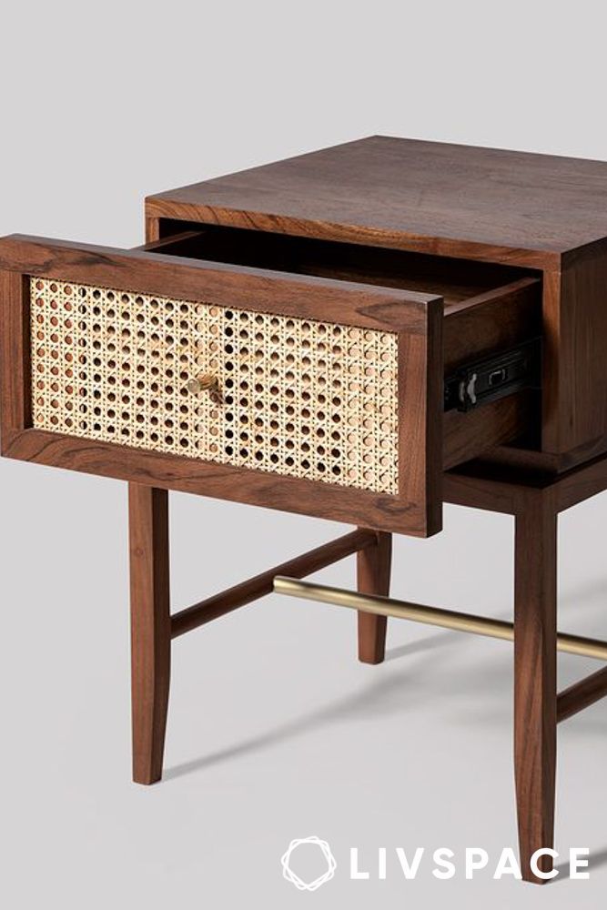 crafts of india cane bedside table by livspace