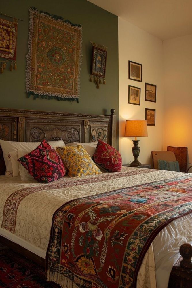 sustainable home decor kalamkari bedding