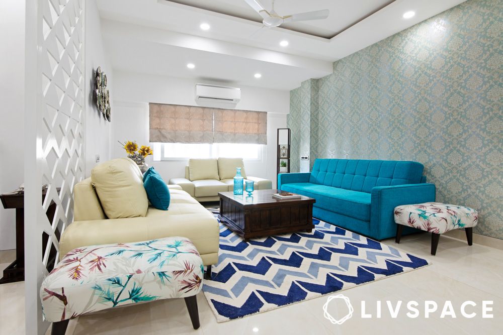 living room decor in noida