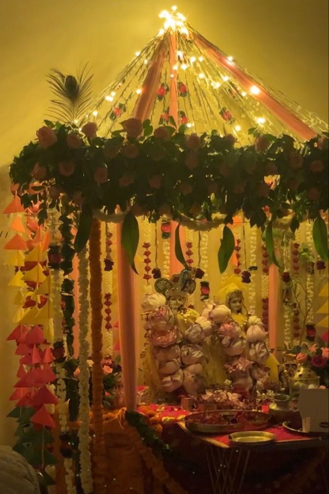 sthal decor for janmashtami