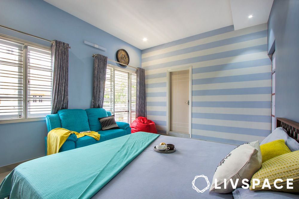 interior design in Bangalore under 10 lakh blue bedroom design