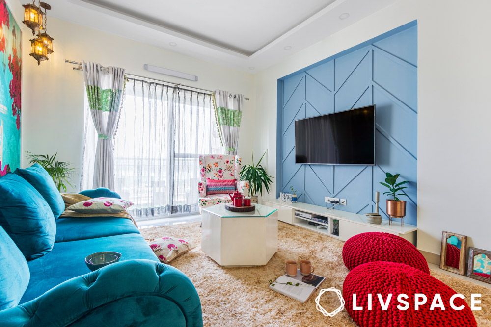 modern living room home interiors under ₹10 lakh