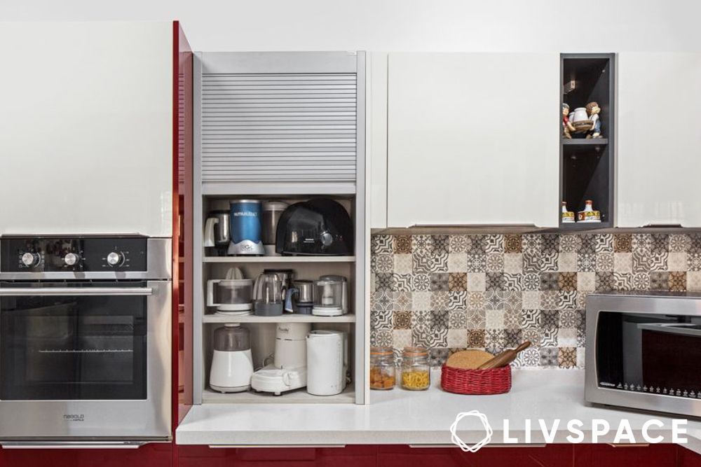 kitchen design with cupboard shutters in chennai