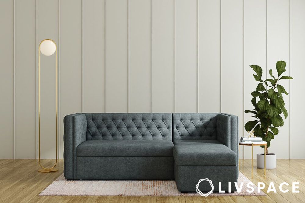 l shaped modern sofa cum bed