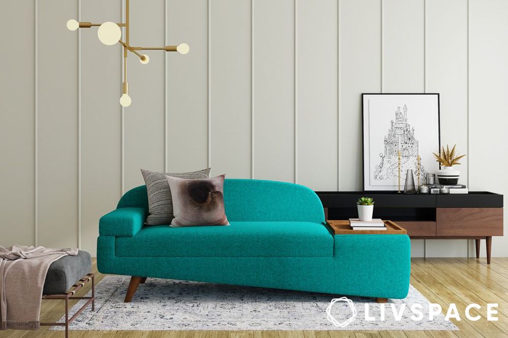 livspace wedge 2 seater sofa furniture with left arm