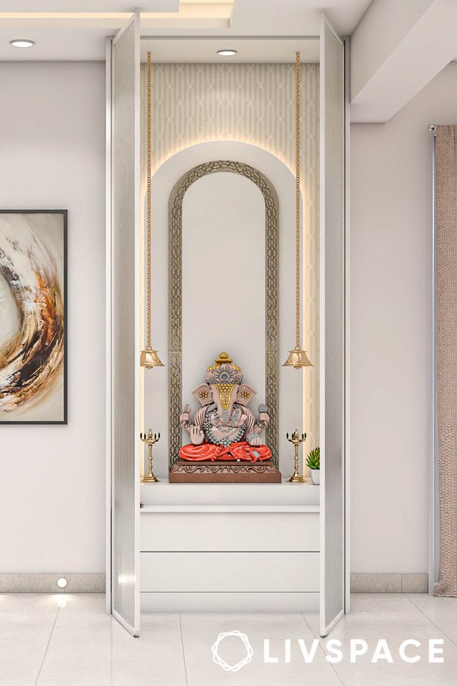 ideas for building mandir in small apartments