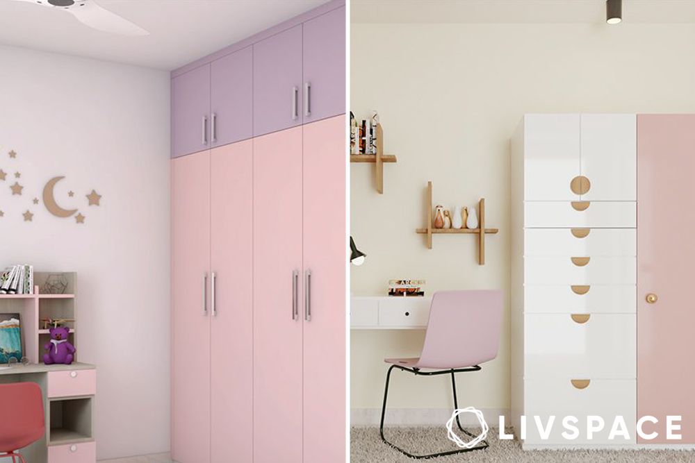 Kids wardrobe cupboard designs India