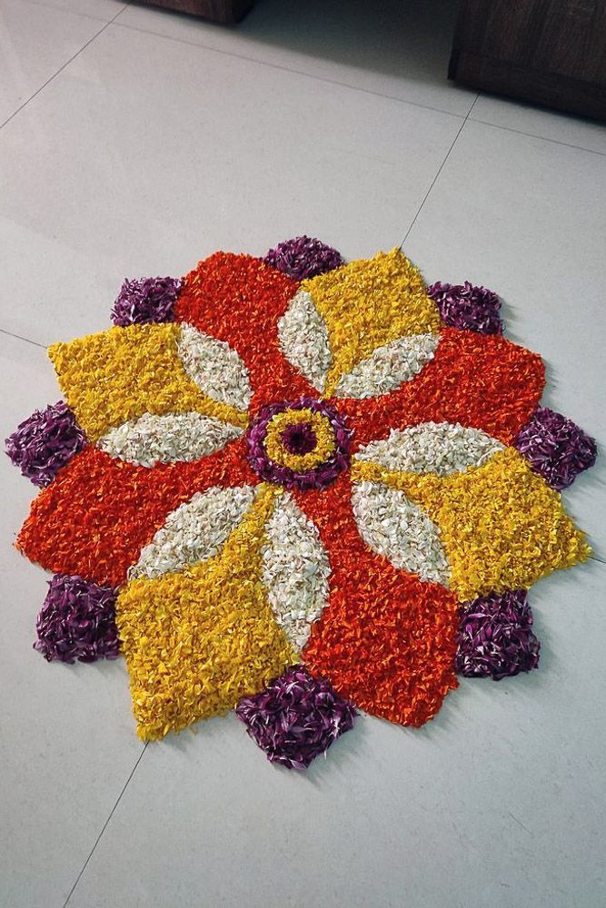 Easy pookalam designs for beginners