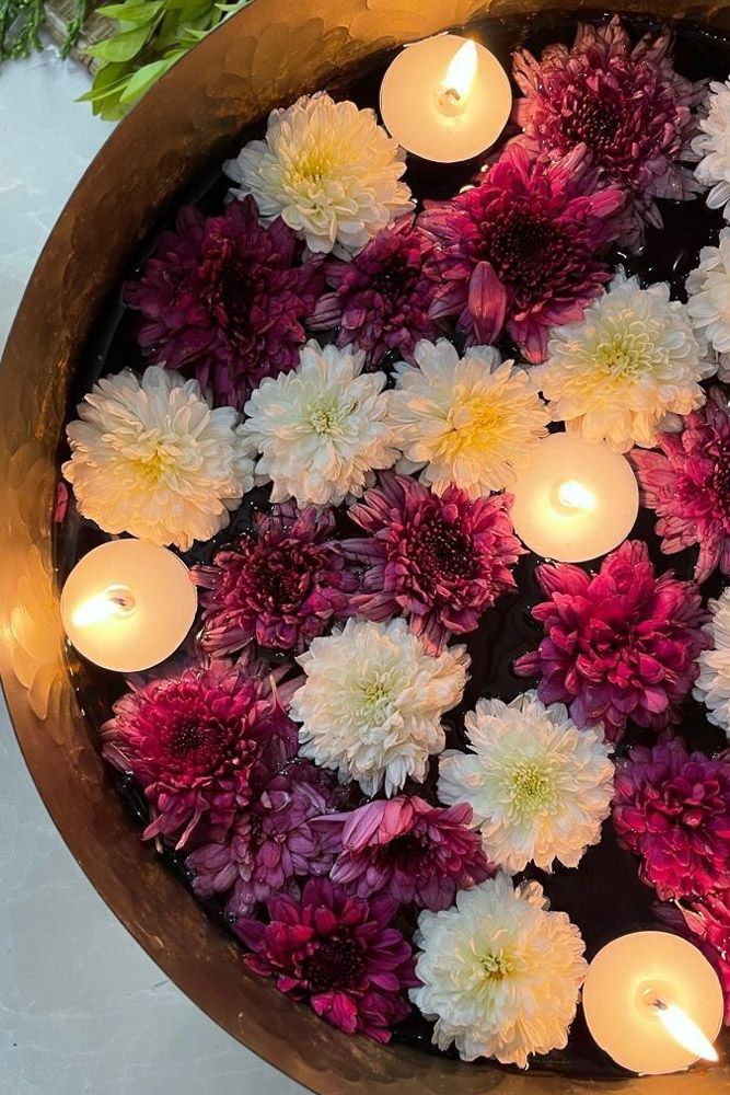 Floral arrangements for Onam