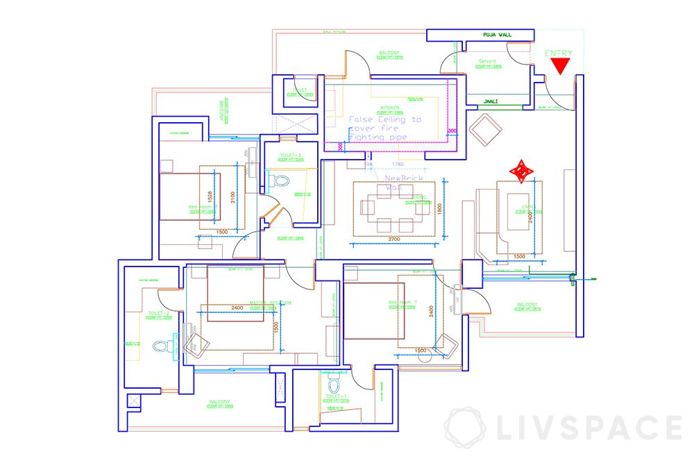 cleo county noida 3bhk floor plan