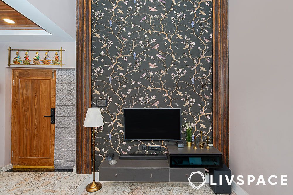 tv unit with wall design