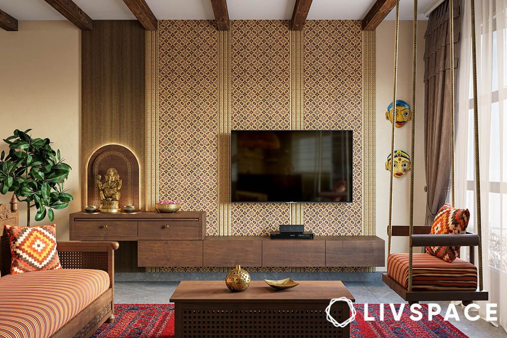 Wooden TV unit designs India