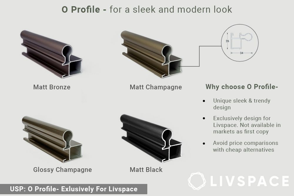 o profile edges in luxury wardrobe design