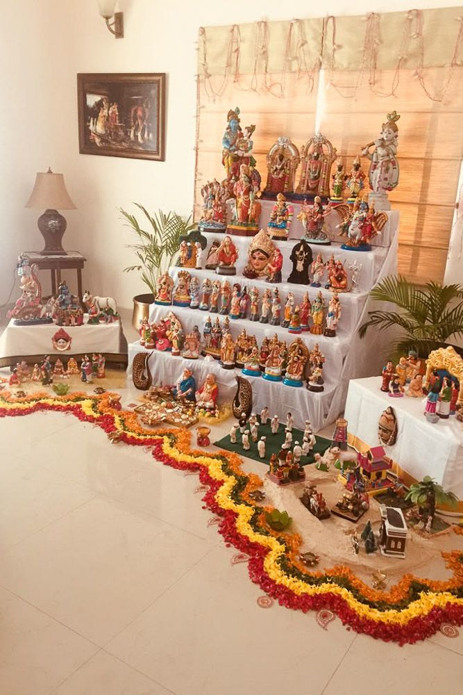 bomma golu in a chennai apartment for dussehra