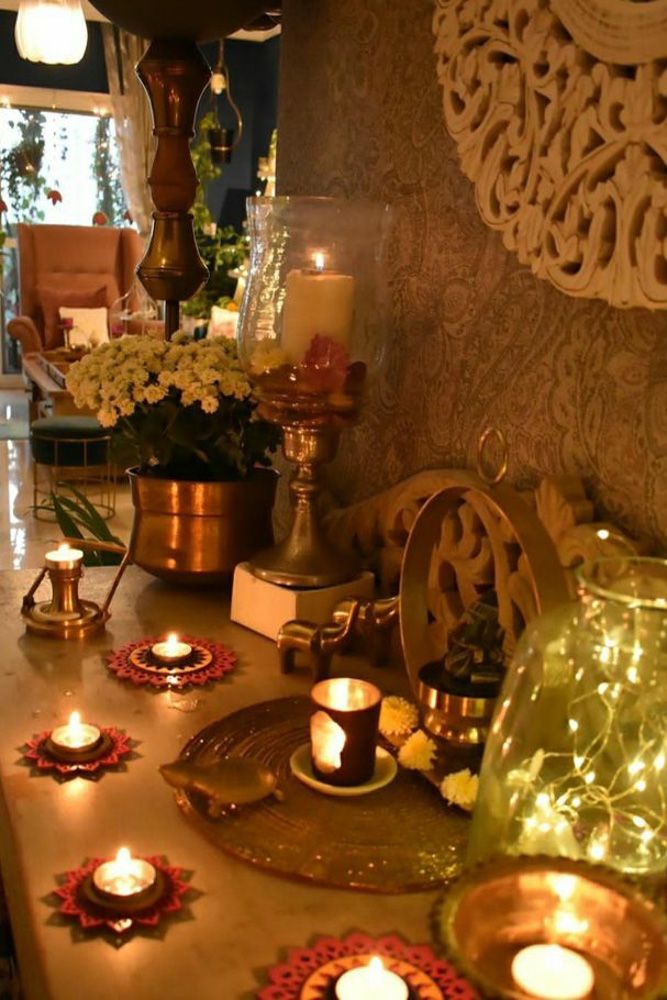 correct placement of diwali diyas