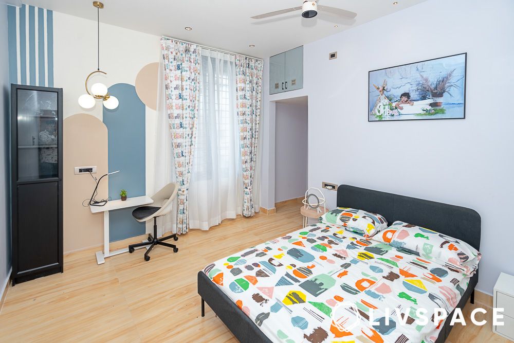 3bhk villa interiors in isha blooms venture hyderabad kids bedroom 1