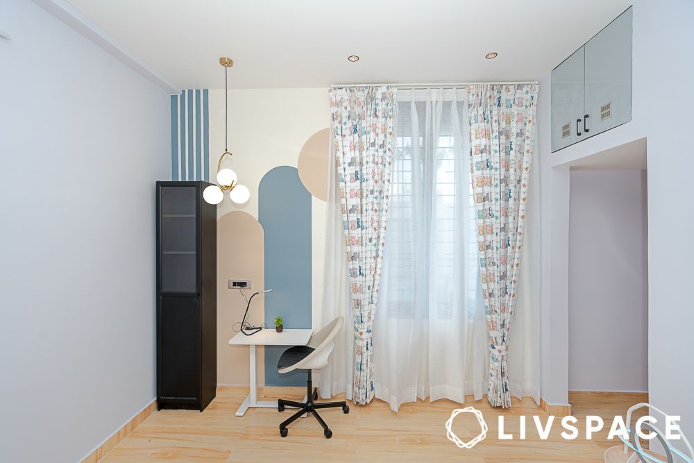 3bhk villa interiors in isha blooms venture hyderabad blue kids room