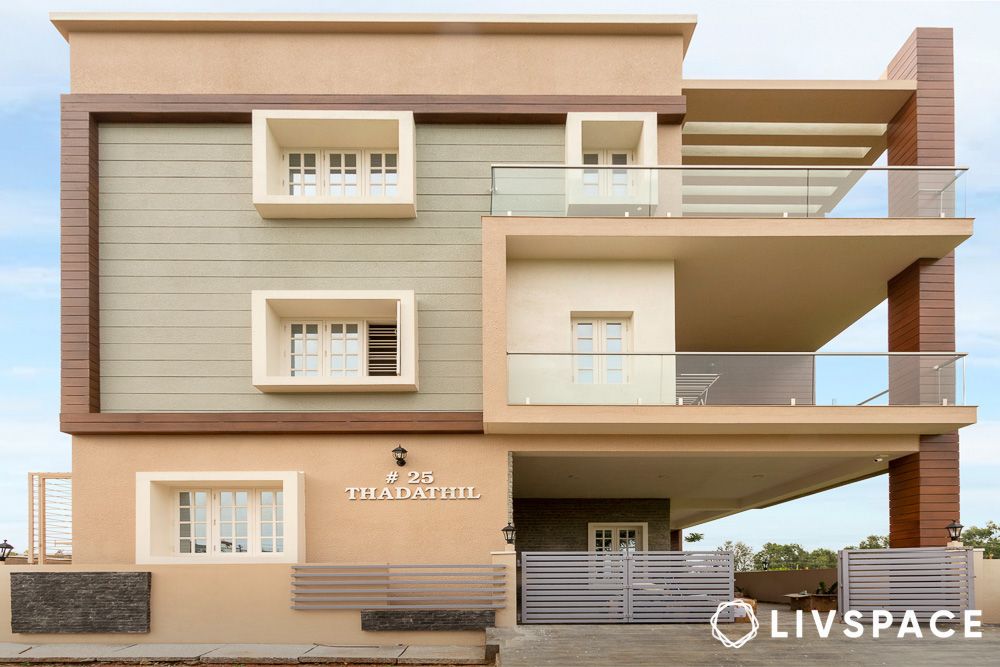 house painting colour combinations outside in peach