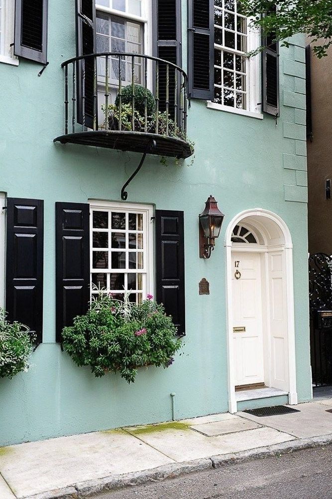 teal home colour outside