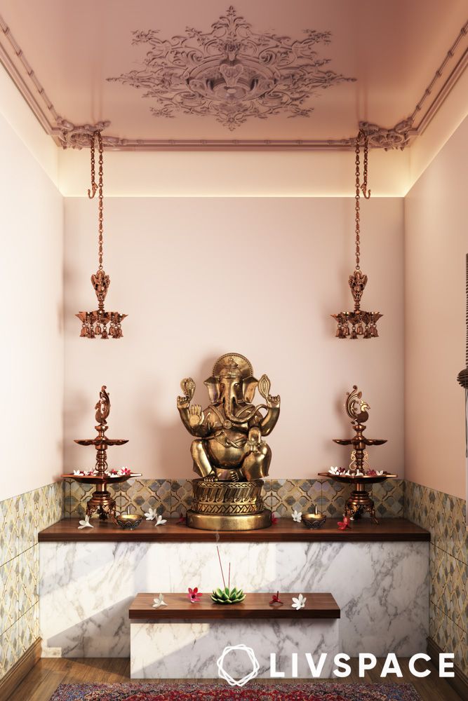 diwali decoration tips 2025 anitque brass lamps in pooja room