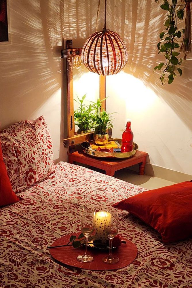 diwali decoration tips 2025 a rustic hanging lamp