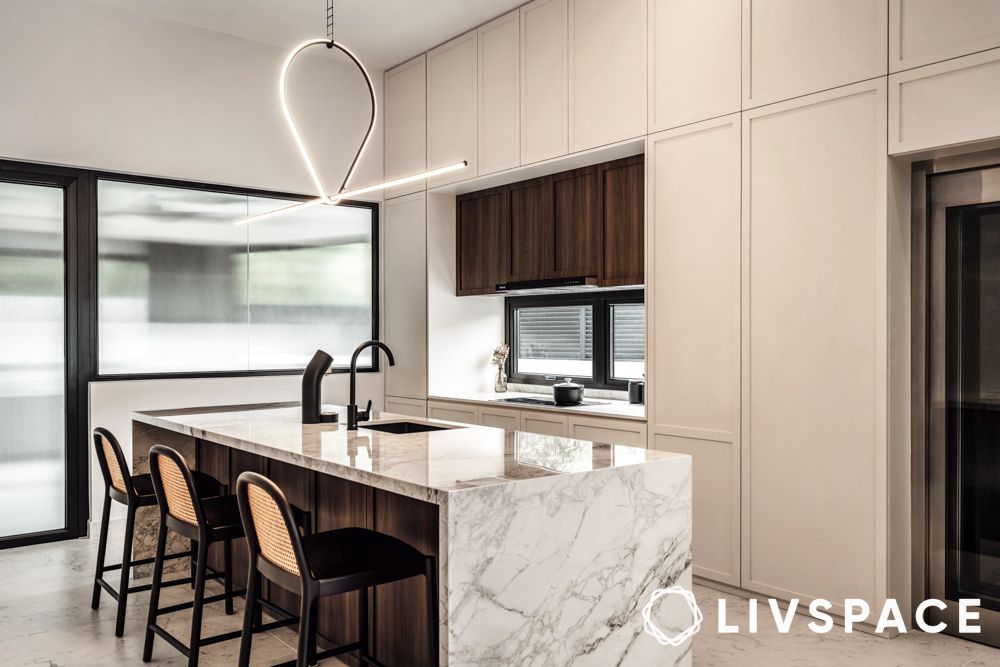 interior decorators in nashik with luxurious kitchen island