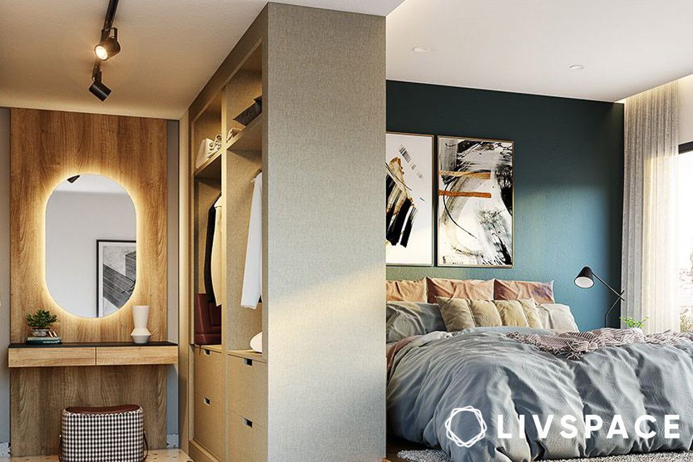 walk in closet and dresser