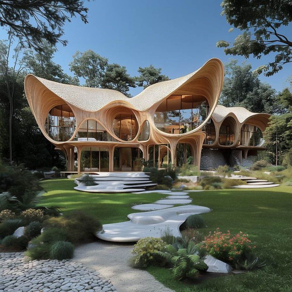 Geometric Modern home exterior