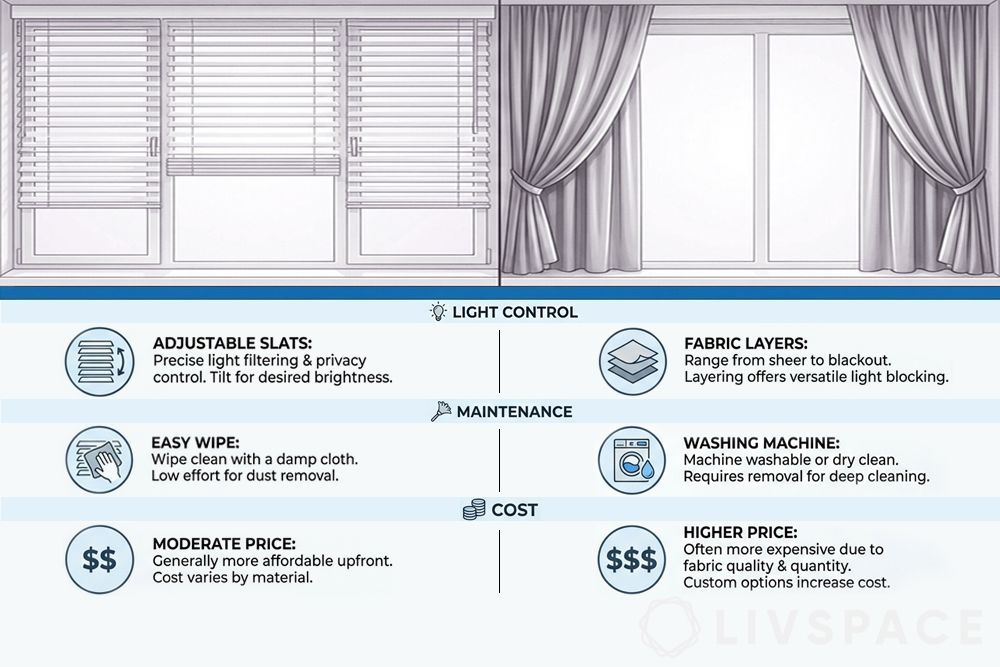 curtains vs window blind