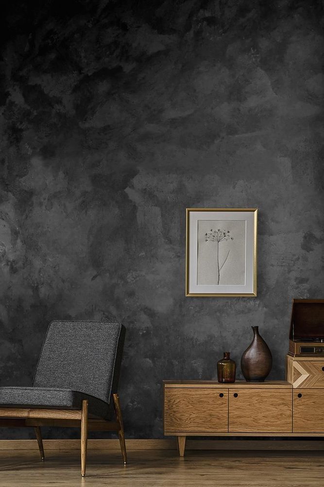 slate grey wall colour idea for indian homes 1