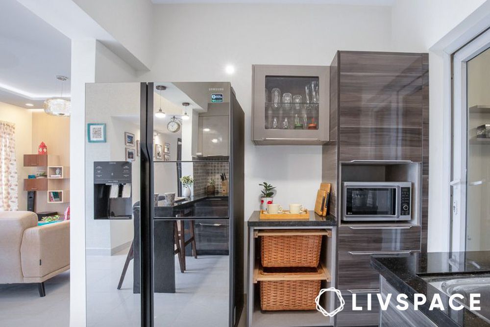 tall unit with microwave cabinet