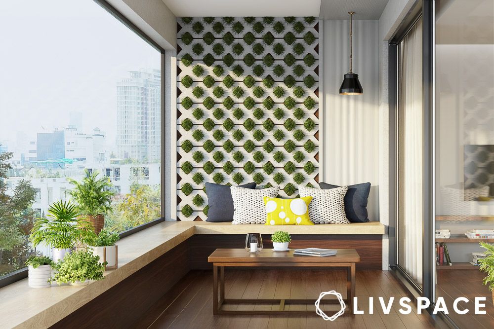 Delhi home terracotta wall colour interior design