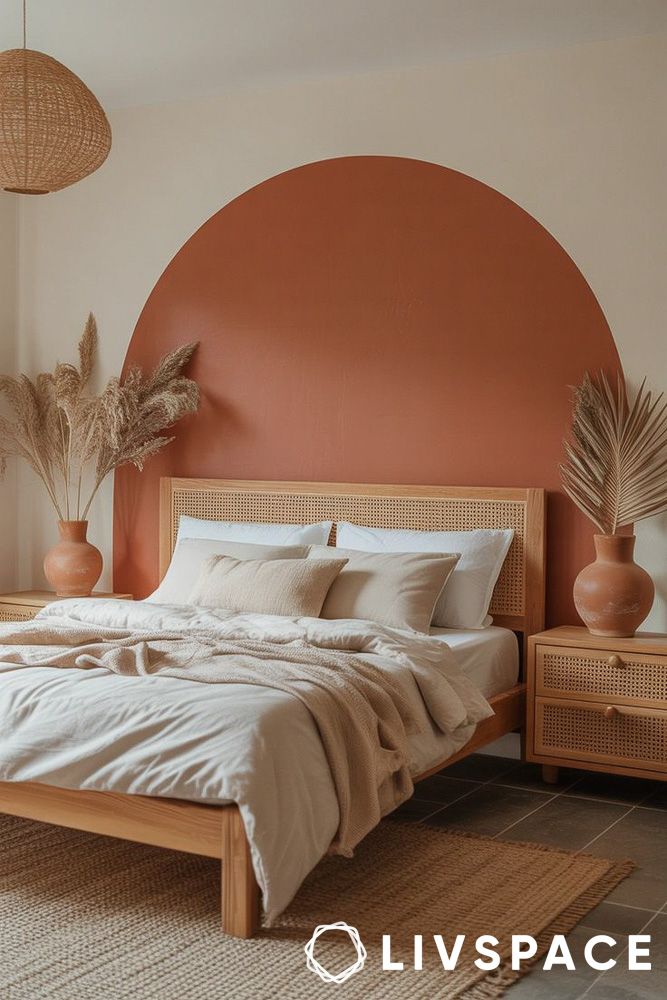 Terracotta Bedroom Accent Wall Inspiration