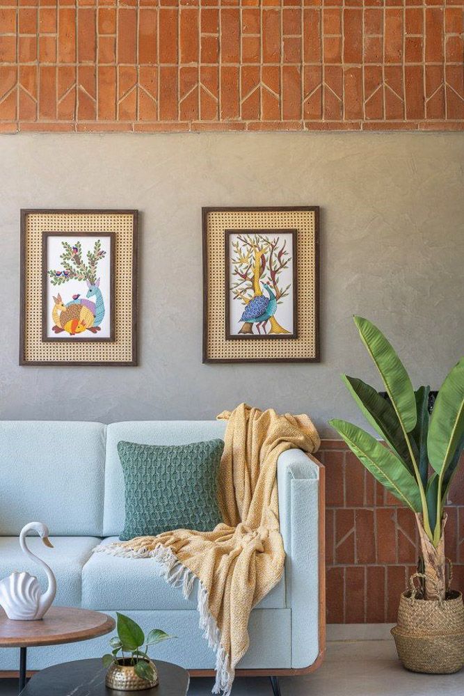 Modern brick wall design Indian interior 2026