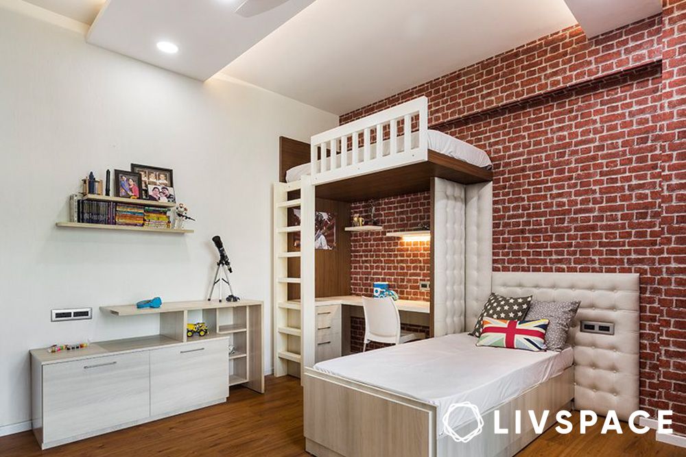 Indian heritage brick wall interior design 2026