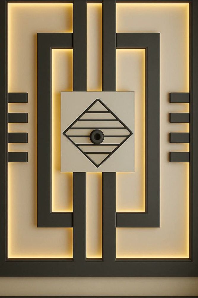 Simple plus minus pop design for bedroom