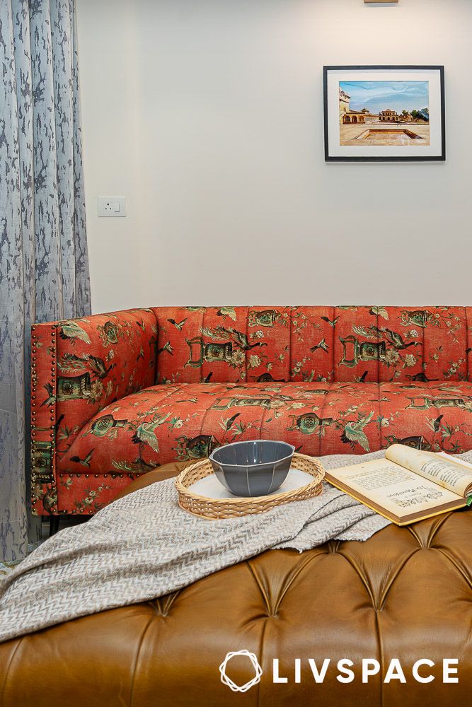 Apartment drawing room by Livspace with modern decor ideas