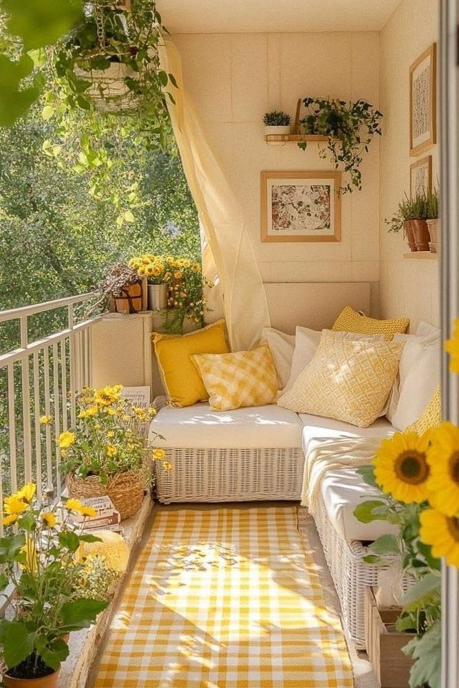sunlit reading nook