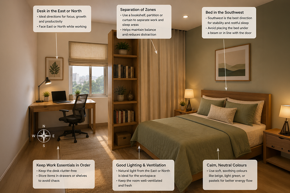 vastu for home office furniture placement