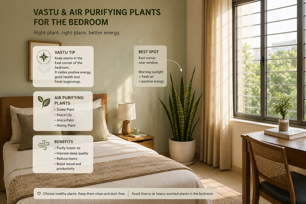 vastu and air purifying plants for your room