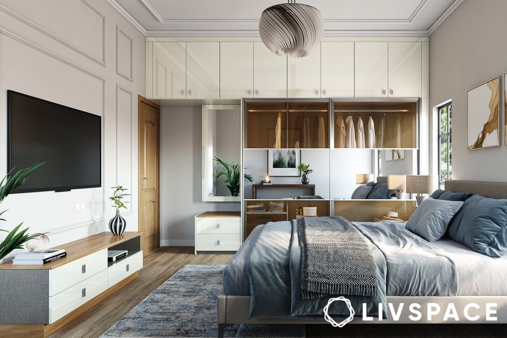 Customised wardrobe design with extra storage