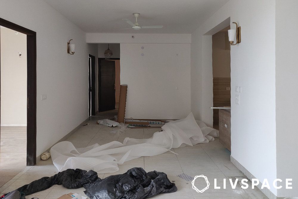 before image of living room