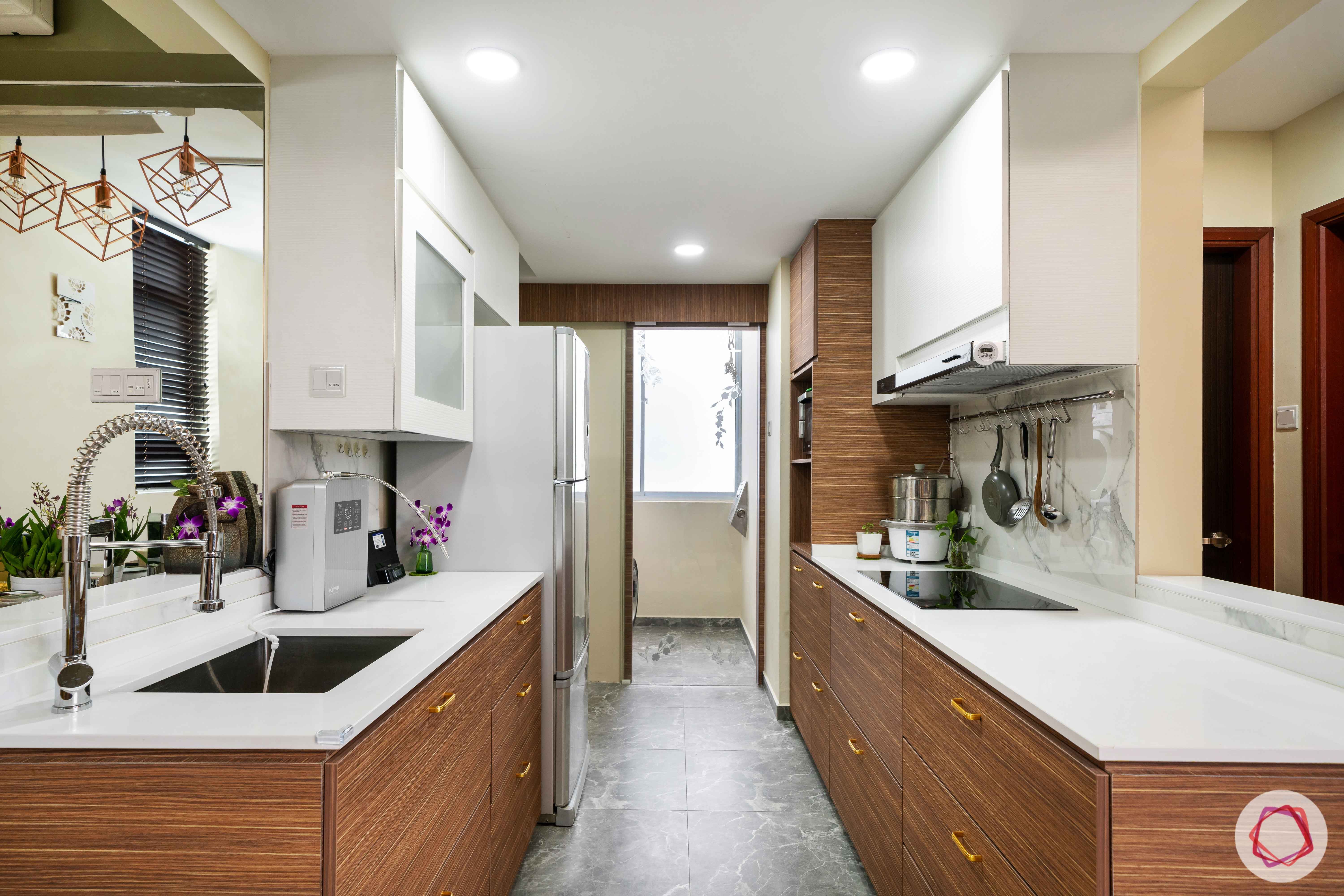 kitchen-cabinets-fridge-gold-handles