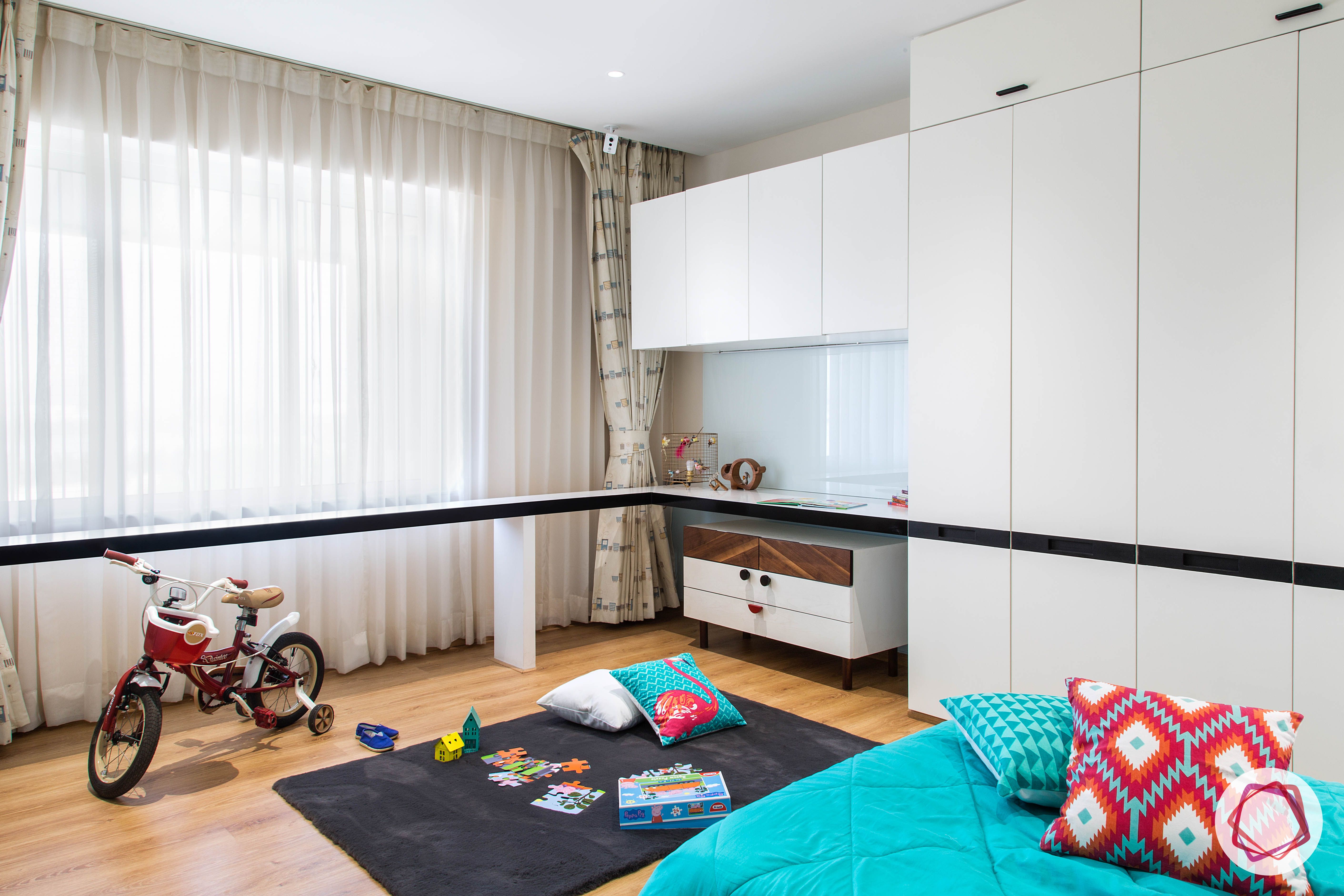 condo-interior-design-kids-bedroom-white-wardrobe-design-wooden-flooring-designs